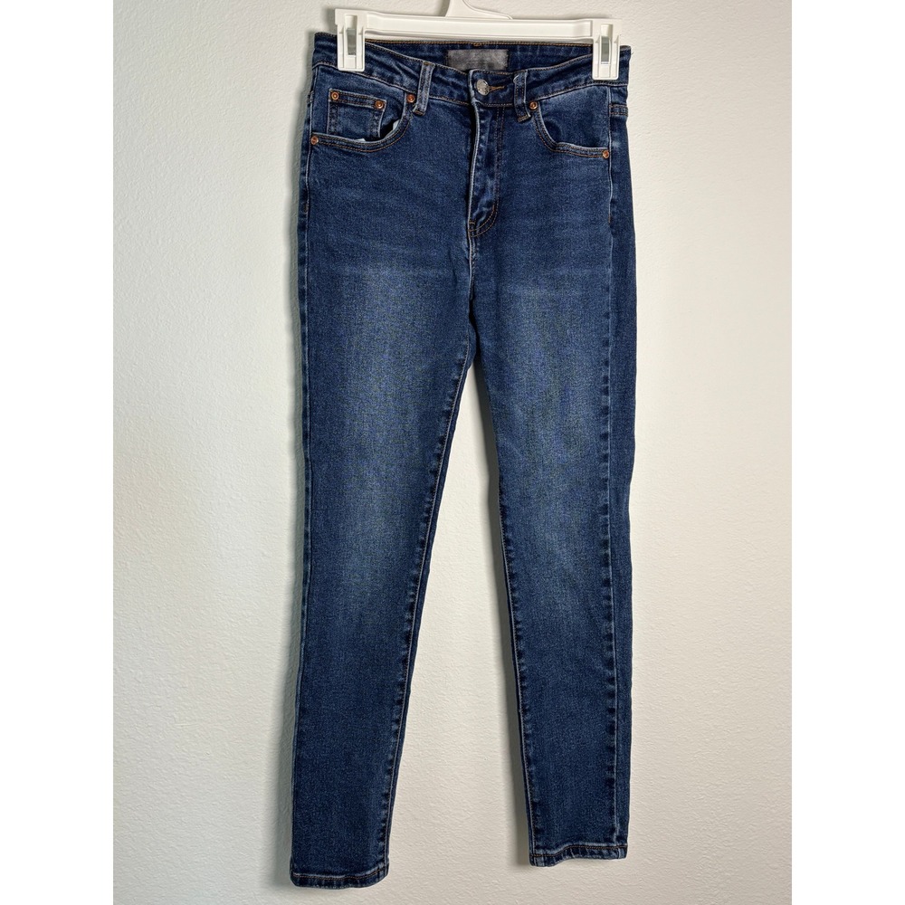Monkey Ride Jeans Womens Size 5/27 Skinny Dark Wash Denim MPW1379 Blue